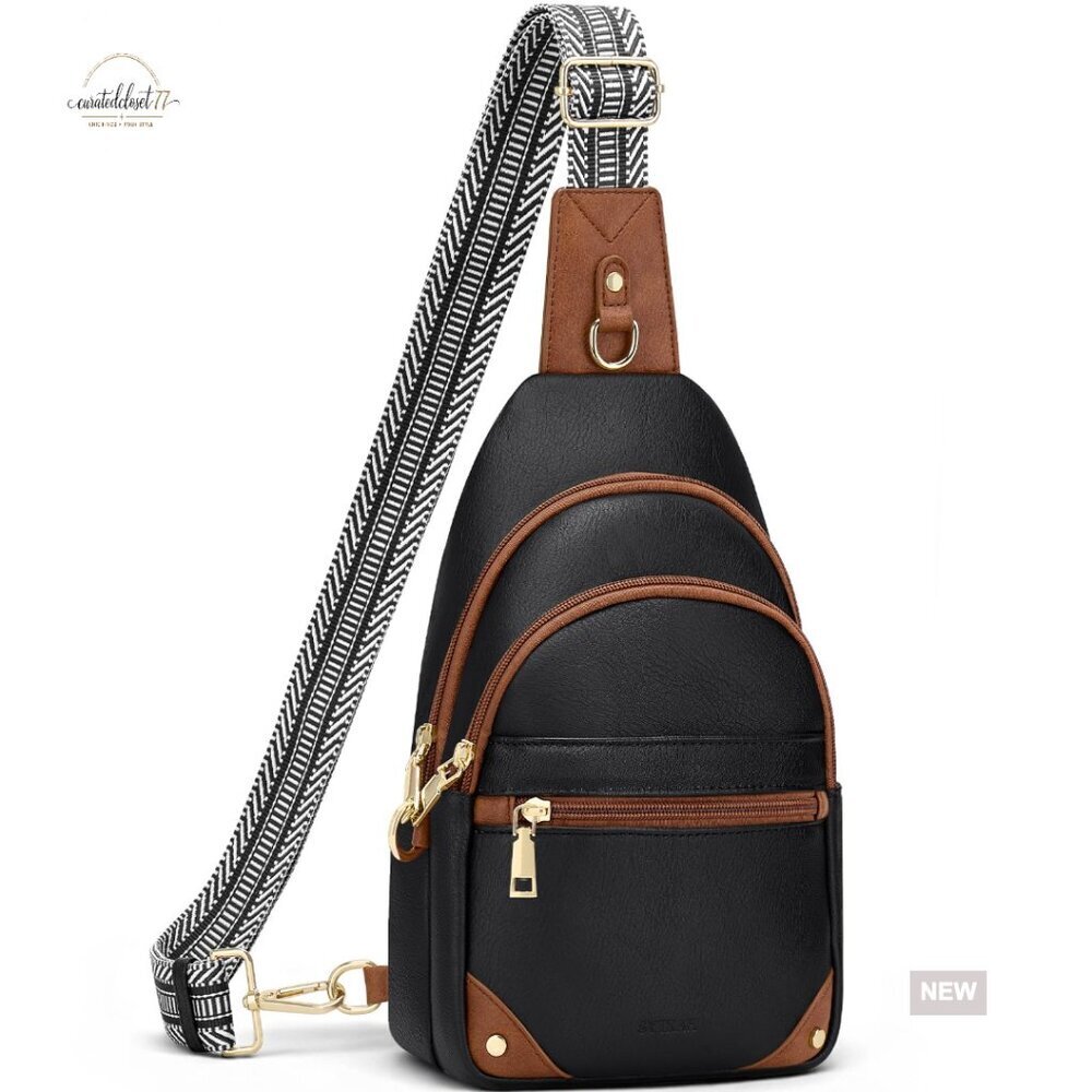 Anti-Theft RFID Sling Bag Travel Purse Crossbody Chest Bag Adjustable Strap